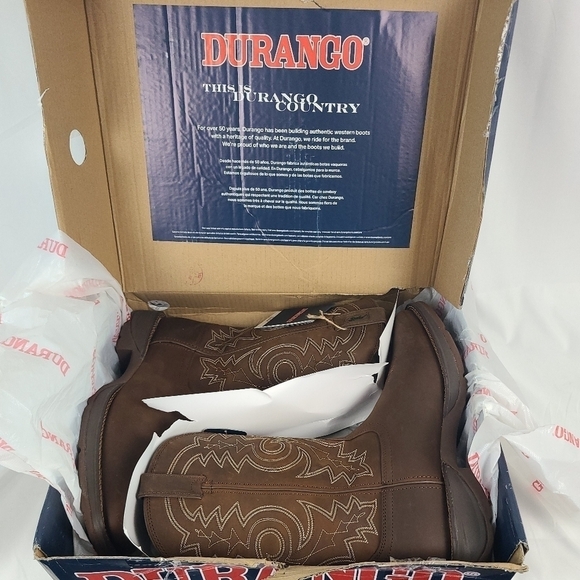 NEW Durango Rebel Men's Pull-On Western Boot - Square Toe - DB4443 Sz 14D NIB - Picture 7 of 8